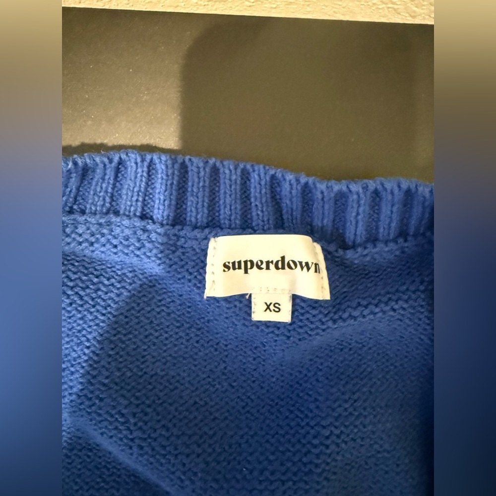 superdown Patricia Knit Top in Bright Blue - Picture 11 of 11